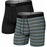 Saxx Quest Boxer Brief Fly 2PK sunrise stripe/black II – Zboží Dáma