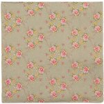 Clayre & Eef Zelené papírové ubrousky s kvítky Cheerful Birdie 33x33cm 20ks – Zboží Dáma