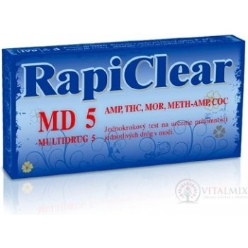 RapiClear MD 10 multidrug 10 IVD test drogový na automatická diagnóza 1 ks