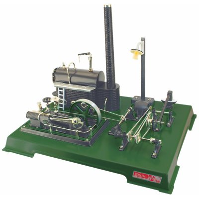 Wilesco Parní stroj s dílenským vybaveníma lampou D161 33,5x42x28 cm – Zboží Dáma