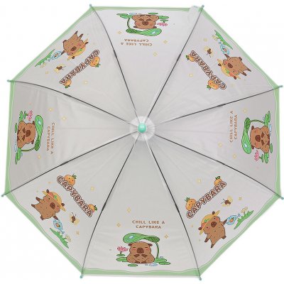 Dětský vystřelovací deštník kapybara 4 mint – Sleviste.cz