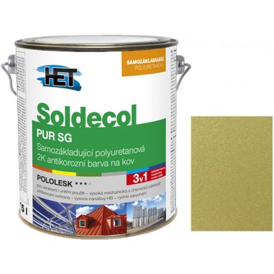 HET Soldecol PUR Kovářská Barva 2,1 L SKB/HK 0930 zlatá – Zboží Mobilmania