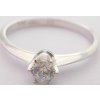 Prsteny Klenoty Budín zásnubní prsten z bílého zlata 1ks zirkon HK1056