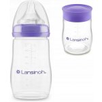 Lansinoh skleněná kojenecká láhev s NaturalWave TM savičkou 240ml – Sleviste.cz