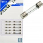 Sada skleněných pojistek, 10ks GEKO – HobbyKompas.cz