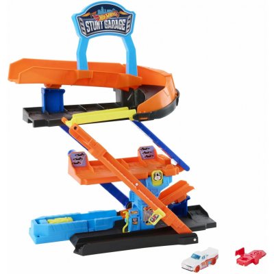 Hot Wheels City garáž stunt garage JHL94 – Zboží Dáma