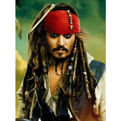 Norimpex diamantové malování Piráti z Karibiku: Jack Sparrow 40 x 30 cm – Hledejceny.cz