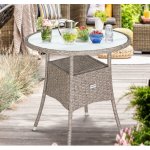 Melfin Ratanový stolek DE695 šedá – Zboží Dáma