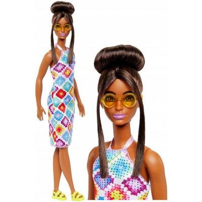 Barbie Modelka 210 - Háčkované šaty FBR37 – Zboží Mobilmania