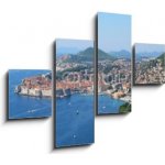 Obraz 4D čtyřdílný - 120 x 90 cm - Dubrovnik Panorama crouch travel – Hledejceny.cz