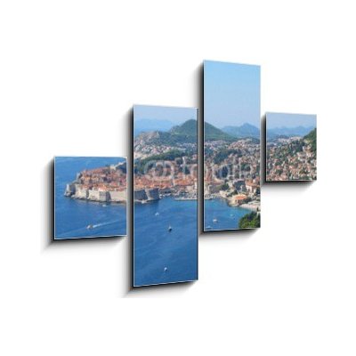 Obraz 4D čtyřdílný - 120 x 90 cm - Dubrovnik Panorama crouch travel – Hledejceny.cz