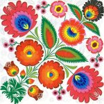 Ubrousek 33x33cm Folklor – Zboží Dáma