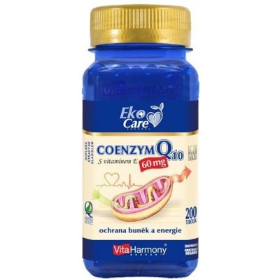 VitaHarmony Coenzym Q10 60 mg + vitamin E 200 tobolek – Hledejceny.cz