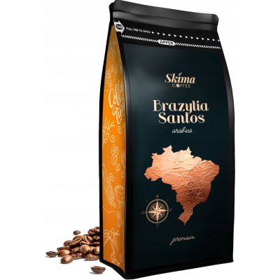 Skimacoffee 100% arabica Brazílie Santos zrnková 0,5 kg – Hledejceny.cz