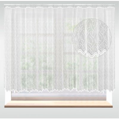 Záclona markizeta Teris metráž bílá cena od - 150 cm 908283 – Zboží Mobilmania