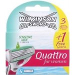 Wilkinson Sword Quattro for Women Sensitive 4 ks – Hledejceny.cz