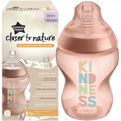 Tommee Tippee kojenecká láhev C2N růžová 260ml – Zboží Dáma