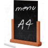 Stojan na plakát A-Z Reklama CZ Dřevěný popisovatelný menu stojánek A4 WOODBOARD TCHBLBA4 - Světle hnědý
