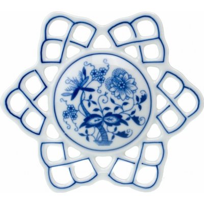 Cibulák vánoční ozdoba vločka 10,4 cm originální cibulákový porcelán Dubí cibulový vzor 10292 – Hledejceny.cz