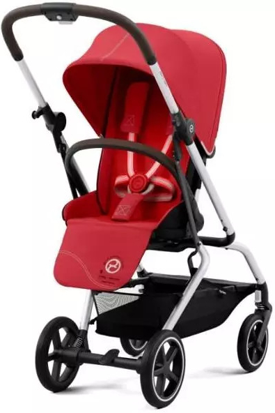 Cybex Eezy S Twist + 2 Lux Hibiscus Red/silver frame 2023