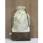 Pytlík půlený hnědé kvítí velký – Zboží Dáma