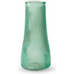 Mintově zelená vroubkovaná skleněná váza Mandy – 9*9*20 cm - Mars & More – Hledejceny.cz