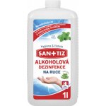 Sanitiz alkoholová dezinfekce na ruce parfém máta obsahuje Aloe Vera 1 l – Zboží Dáma