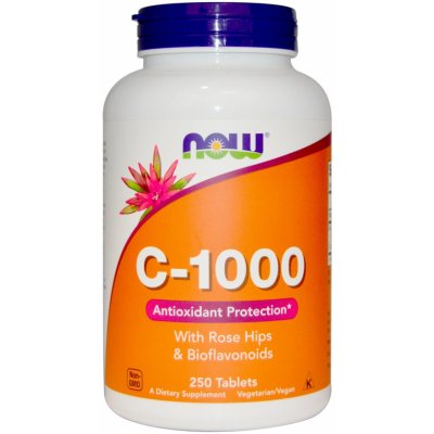 Now Foods Vitamin C 1000 mg s šípky a bioflavonoidy 250 tablet – Zboží Mobilmania