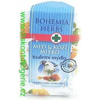 Bohemia Herbs Med a Kozí mléko toaletní mýdlo 100 g