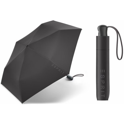 Esprit Easymatic Slimline Black plně automatický skládací deštník černý