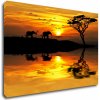 Obraz Impresi Obraz Safari západ slunce - 90 x 60 cm