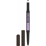 Maybelline Brow Satin Duo Brow Pencil & Filling Powder tužka na obočí Black Brown 0,71 ml – Zboží Dáma