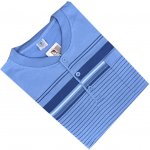 Numberoplus VN1008 pánské flanelové pyžamo modré – Zboží Dáma