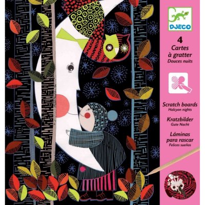 Djeco Vyškrabávací obrázky Klidná noc – Zboží Dáma
