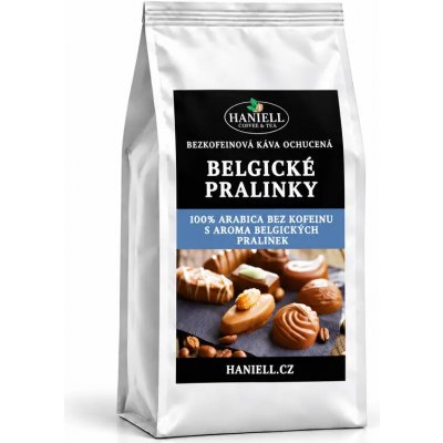 Haniell Bezkofeinová Belgické pralinky 100% arabika zrnková 1 kg – Hledejceny.cz
