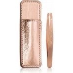 Tweezerman Mini Slant pinzeta se zešikmeným koncem mini s cestovním pouzdrem Rose Gold – Zboží Dáma