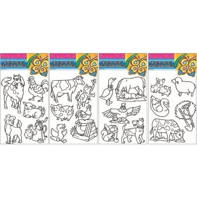 Předloha k barvám na sklo 1582 vyvýšená kontura – Zboží Dáma