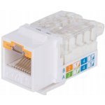 Intellinet Locking Cat6 Keystone Jack, UTP, Toolless, Locking Function, White – Sleviste.cz