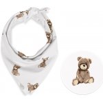 Biante dětský bavlněný šátek Sandra SA-531 Medvídci na bílém – Zboží Dáma