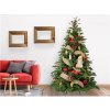 Vánoční stromek LAALU Ozdobený stromeček TAJEMSTVÍ LESA 270 cm s 105 ks ozdob a dekorací