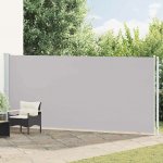 vidaXL Zatahovací boční markýza 180 x 600 cm šedá – Zboží Mobilmania