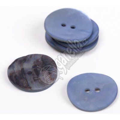 Knoflík Drops 612 Round modrý – Zboží Dáma