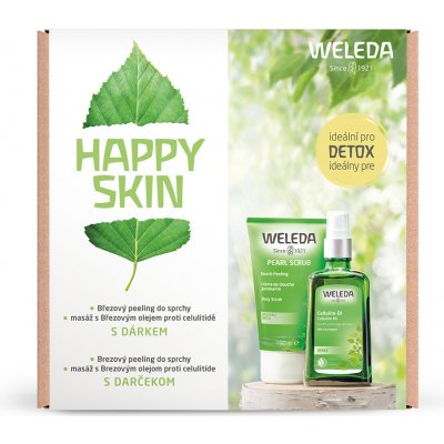 Weleda březový olej na celulitidu 100 ml + březový sprchový peeling 150 ml dárková sada – Zbozi.Blesk.cz