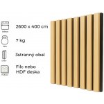 Windu Akustický panel dekor Dub Sonoma 2600 x 400 mm 1,04m² – Sleviste.cz