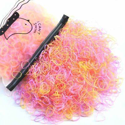 Danapo Gumičky na gumičkování na náramky různé barvy 2000Ks Transparentní Světle Fialová 2000 – Zboží Dáma