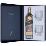 Johnnie Walker Blue Label 40% 0,7 l (dárkové balení 2 sklenice) – Zboží Mobilmania