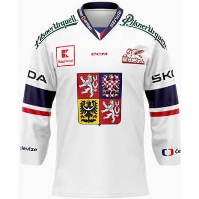 CCM ČR 2024 fan reklama Český hokej SR bílá – Zboží Mobilmania