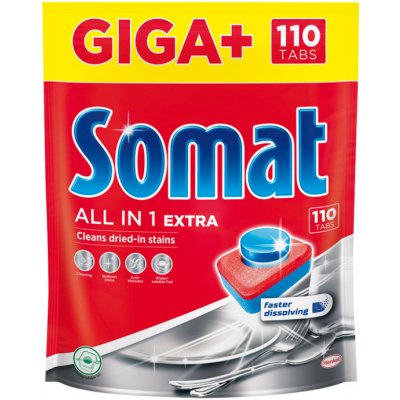 Somat All in 1 Extra tablety do myčky 110 ks od 359 Kč - Heureka.cz