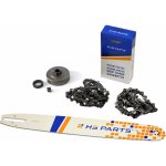 HS PARTS Vodící lišta 18" 45cm + 2 x řetěz .3/8" 1,6mm 66 čl. + řetězka pro Stihl MS360 – Sleviste.cz