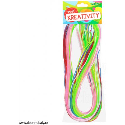 Zaplétací provázky bužírky třpytivé glitter 105cm 35ks – Zboží Dáma